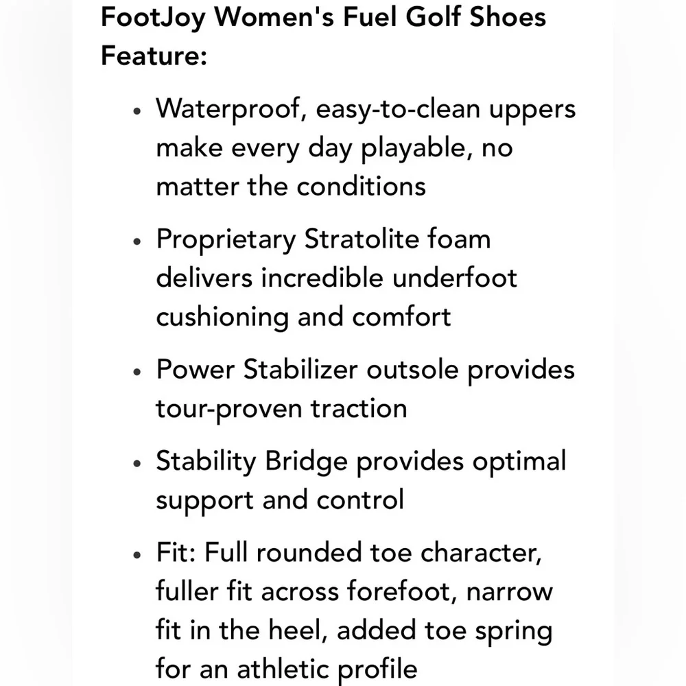 FootJoy Women’s Fuel Golf Shoes-Navy/Hot Pink- Size 7 NIB⛳️ - Picture 7 of 11